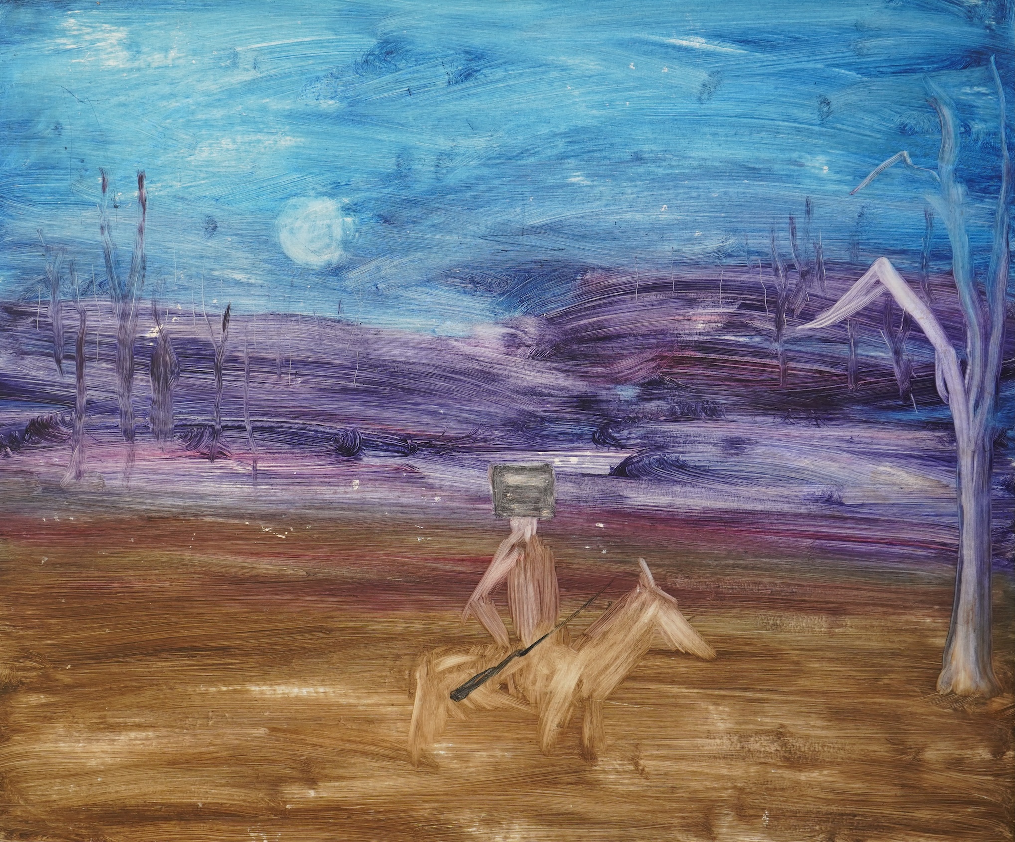 Manner of Sidney Nolan OM AC CBE RA, Australian 1917-1992, 'Ned Kelly'